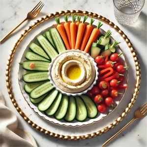 Hummus Veggie Platter